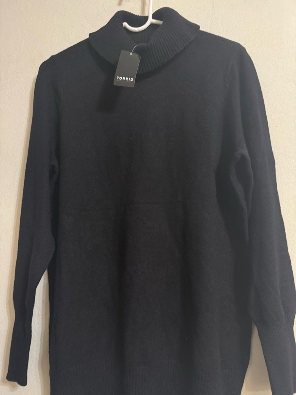 torrid Black Ribbed Turtleneck Sweater - SIZE 1X NWT